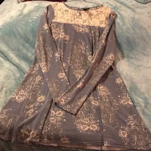 Miss ex light blue baby doll dress